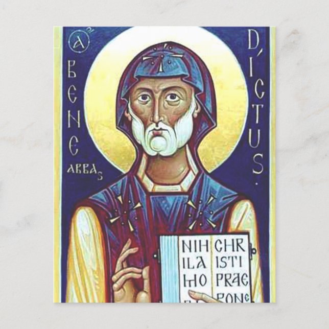 Lámina Benedicto de Nursia (Anverso)