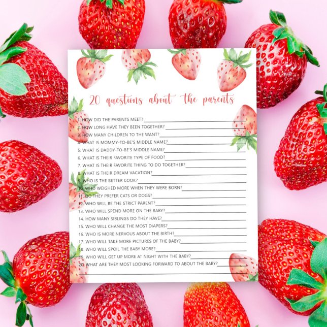 Lámina Berries - juegos - 20 preguntas sobre los padres (Subido por el creador)