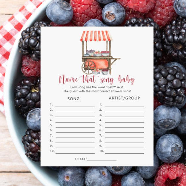 Lámina Berries on a cart - Name that Baby Song (Subido por el creador)