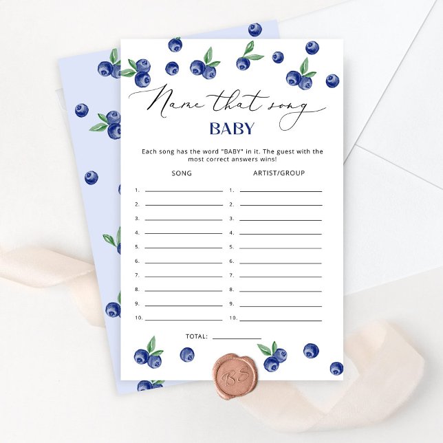 Lámina Berry azul dulce Nombre esa canción bebé juego (Subido por el creador)