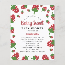 Lámina Berry Budget Sweet Baby Shower Strawberry Cute