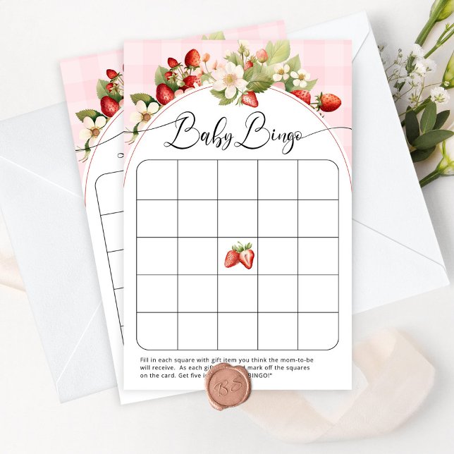 Lámina Berry dulce strawbery juego de bingo de ducha de b (Subido por el creador)