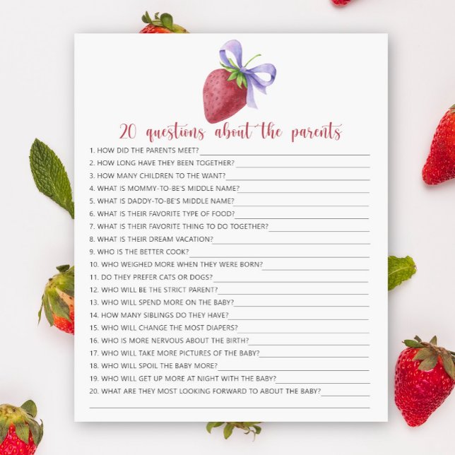 Lámina Berry - juegos - 20 preguntas sobre los padres (Subido por el creador)