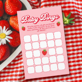 Lámina Berry Sweet Baby Shower Strawberry Baby Bingo Jueg