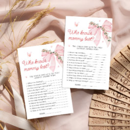 Lámina Berry Sweet Bow quien conoce a mi mamá del juego d