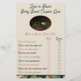 Lámina Berry Sweet Couple Prueba Bridal Shower Juego