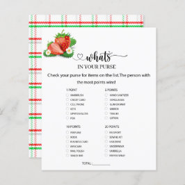 Lámina Berry Sweet ¿Qué hay en tu bolso?