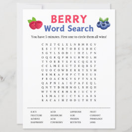 Lámina Berry Word Search Game