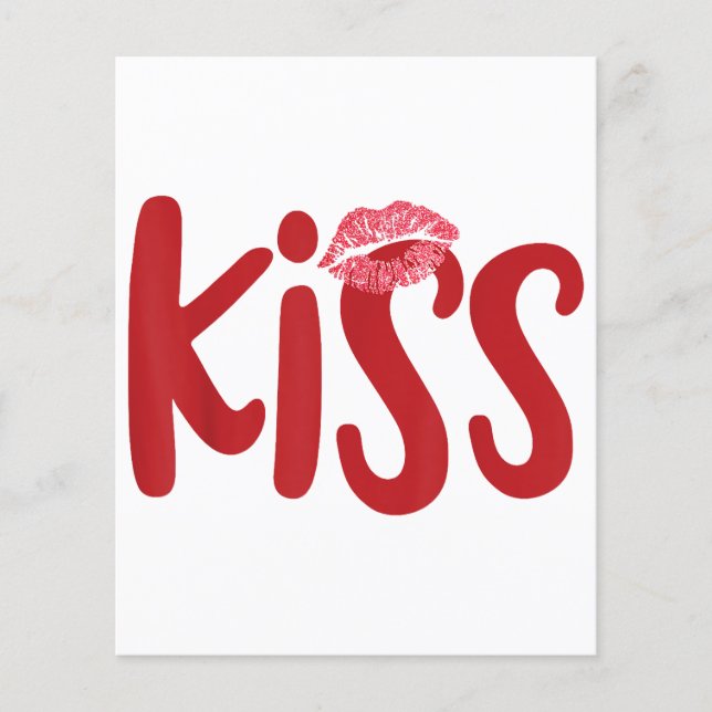 Lámina Besos Casarse Matar Grupo de Chicas Trío KISS Disf (Anverso)