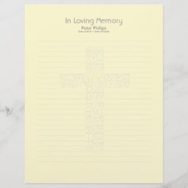 Lámina Biblia Verses John14 Funeral Book Filler Page 12