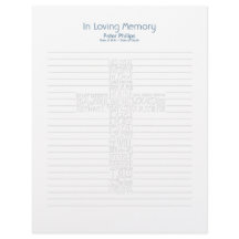 Biblia Verses John14 Funeral Book Filler Page - 8