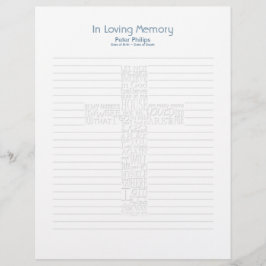 Lámina Biblia Verses John14 Funeral Book Filler Page - 8