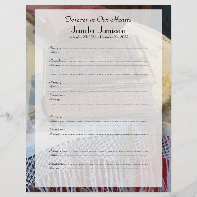 Lámina Bíblica de la época de Rótulo del relleno del libr (Anverso)