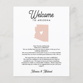 Lámina Bienvenido a ARIZONA | CARTA E Itinerario CUALQUIE