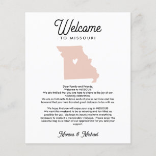 Lámina Bienvenido a la carta MISSOURI & Itinerary ANY COL