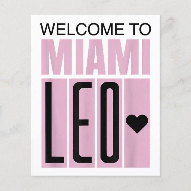 Lámina Bienvenido a Miami Leo 10 - GOAT (Anverso)