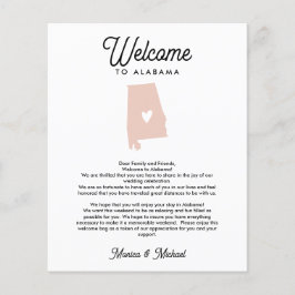 Lámina Bienvenidos a Alabama | CARTA E Itinerario CUALQUI