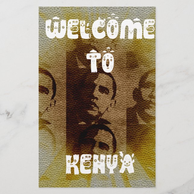 Lámina Bienvenidos a Kenia (Anverso)