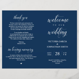 Lámina Bienvenidos a nuestra ceremonia de Boda