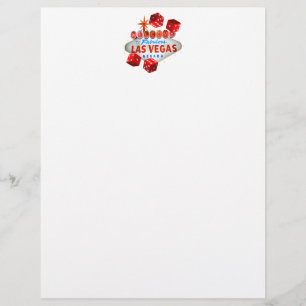 Lámina Bienvenidos al fabuloso Letterhead de Las Vegas