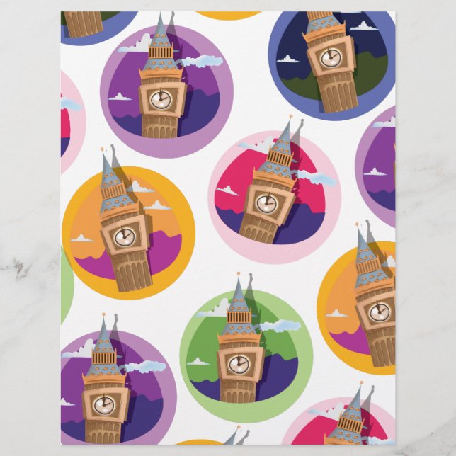 Lámina Big Ben Clock Tower Westminster (Anverso)