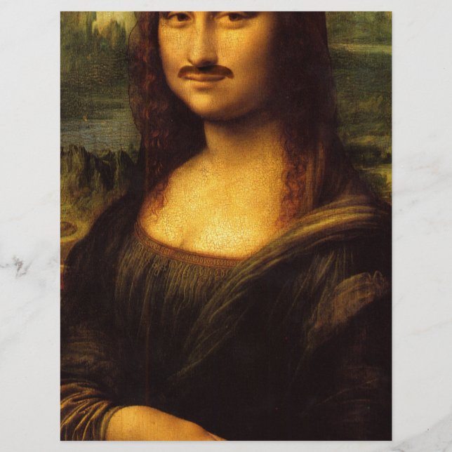 Lámina bigote de mona lisa (Anverso)