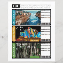 Billete de Australia para viajes y eventos