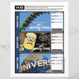 Lámina Billete de media para viajes y eventos