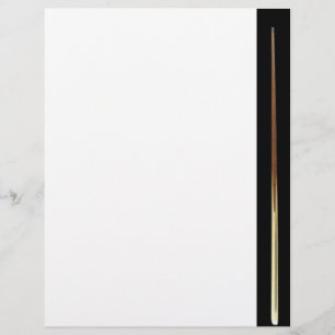 Lámina Billiard Cue Letterhead