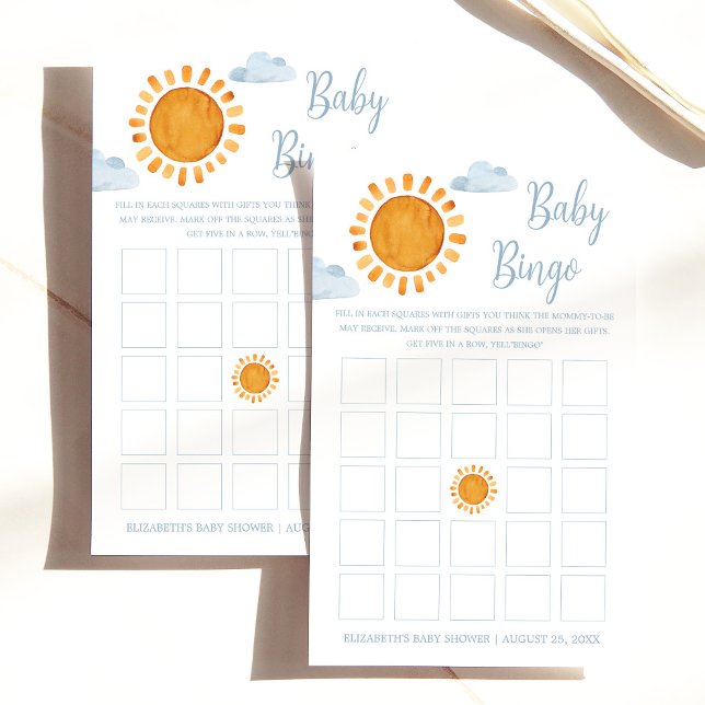 Lámina Bingo Bebé Sunshine (Subido por el creador)