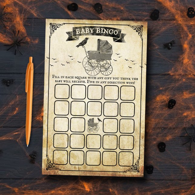 Lámina Bingo de Baby Shower de Halloween (Subido por el creador)