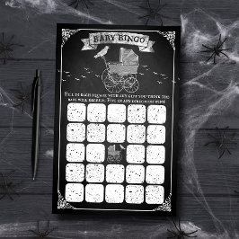 Lámina Bingo de Baby Shower de Halloween