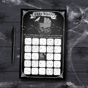 Lámina Bingo de Baby Shower de Halloween