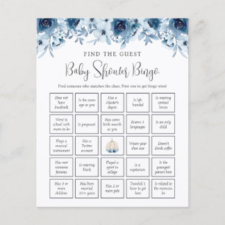 Lámina Bingo De Calabaza Caída Adivina Quién Es Baby Show