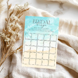 Lámina Bingo de novias en la playa de verano