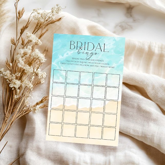 Lámina Bingo de novias en la playa de verano (Subido por el creador)