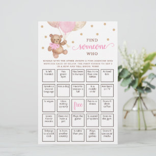 Lámina Bingo de Oso de Peluche Editable para Encontrar a