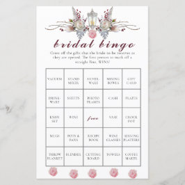 Lámina Bingo de Rosas florales y naftalurales