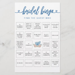 Lámina Bingo nupcial Encuentra el juego de ducha de novia
