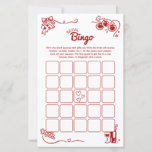 Lámina Bingo Nupcial 'That's Amore' Actividad de Boda Ita