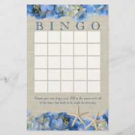 Lámina Bingo para la Fiesta de Regalos de Boda de Estrell