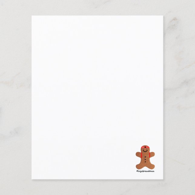 Lámina Bizcocho de Ninjabreadman (galleta) (Anverso)