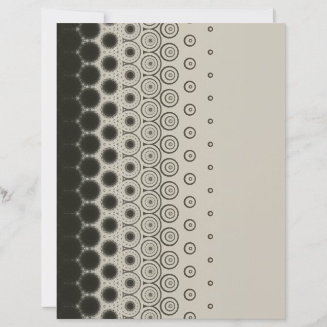 Lámina Black Circles on Pale Grey scrapbook paper (Anverso)
