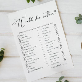 Lámina Black Modern Simple Script Game Sería Más Bien