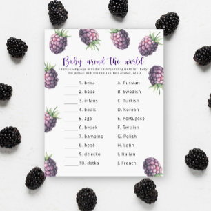 Lámina Blackberries - Juego de bebés alrededor del mundo