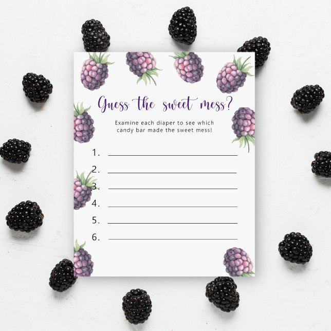 Lámina Blackberry - Adivinen el dulce juego del desorden (Subido por el creador)