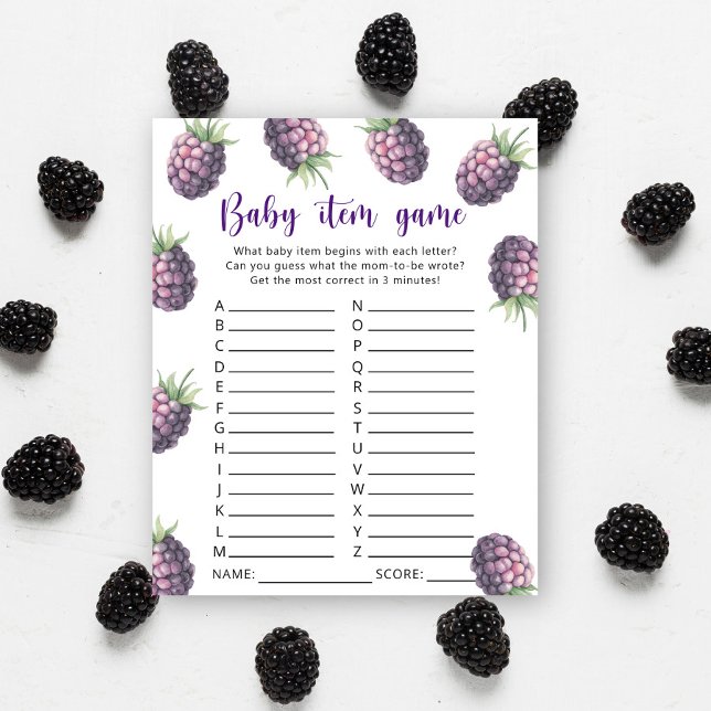 Lámina Blackberry - Juego de artículos para bebés - Juego (Subido por el creador)