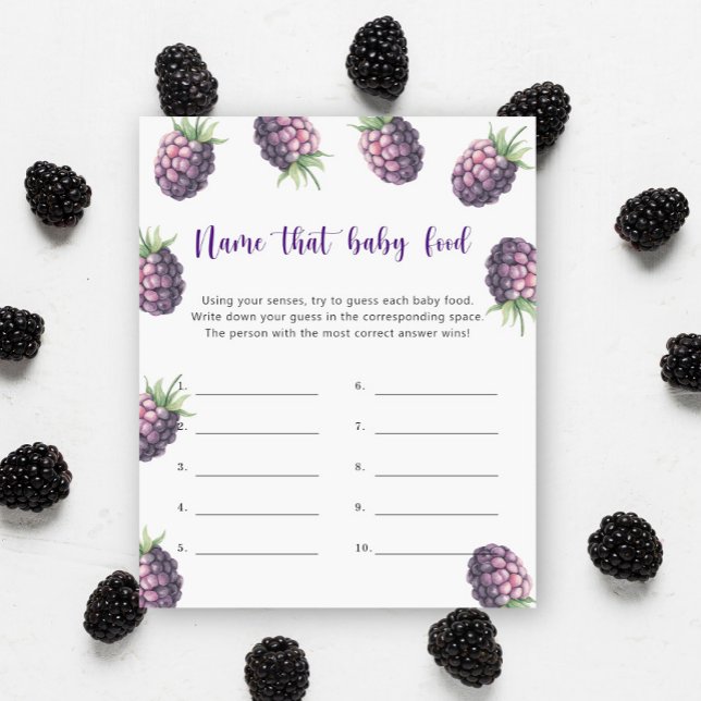 Lámina Blackberry - Nombra a ese bebé juego de la ducha d (Subido por el creador)