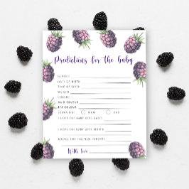 Lámina Blackberry - predicciones y consejos para bebés