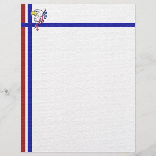 Lámina Blanco rojo y azul con águila (Anverso)